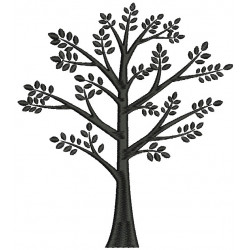 Stickdatei - Baum Herbst Silhouette